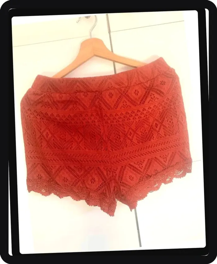 Très beau Short en dentelle couleur Rouille Veritas XS/S - photo numéro 2