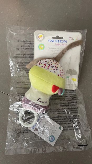 Peluche musicale sauthon