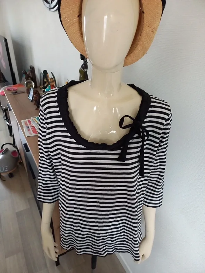 Pull rayé XL - photo numéro 2