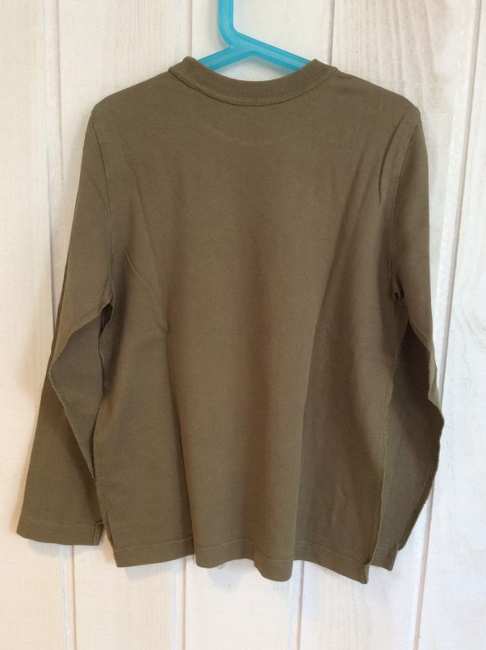 T-shirt ML kaki - Esprit - 8a - photo numéro 2