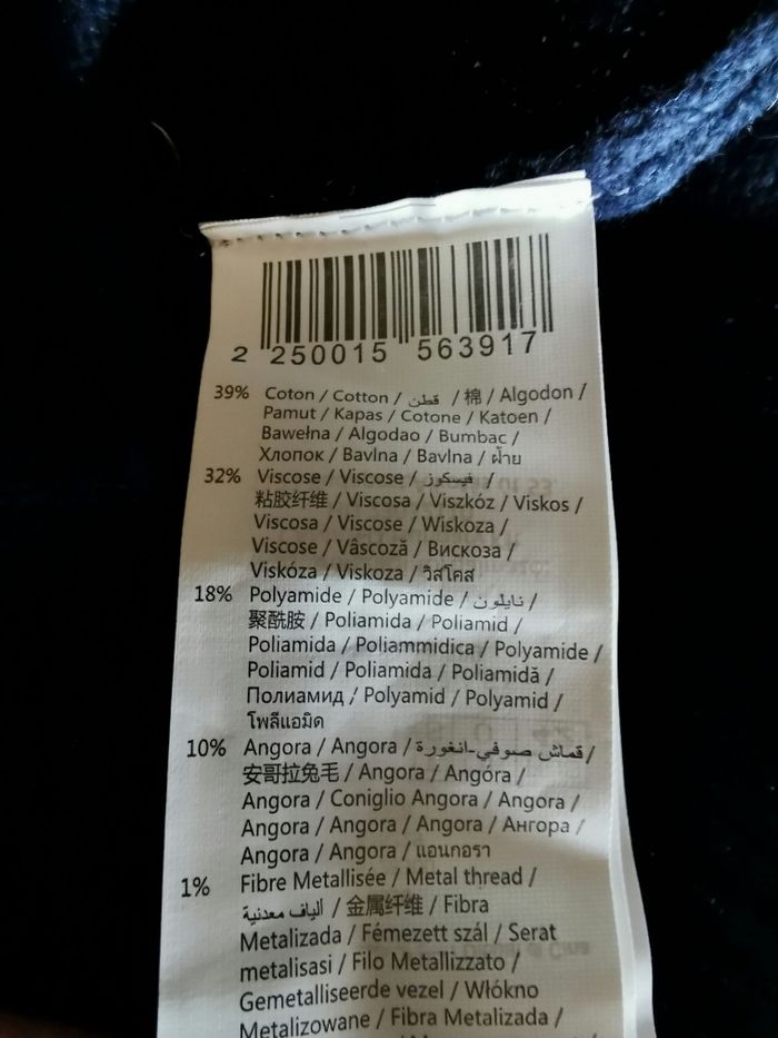 Pull bleu marine Camaïeu TXS - photo numéro 3