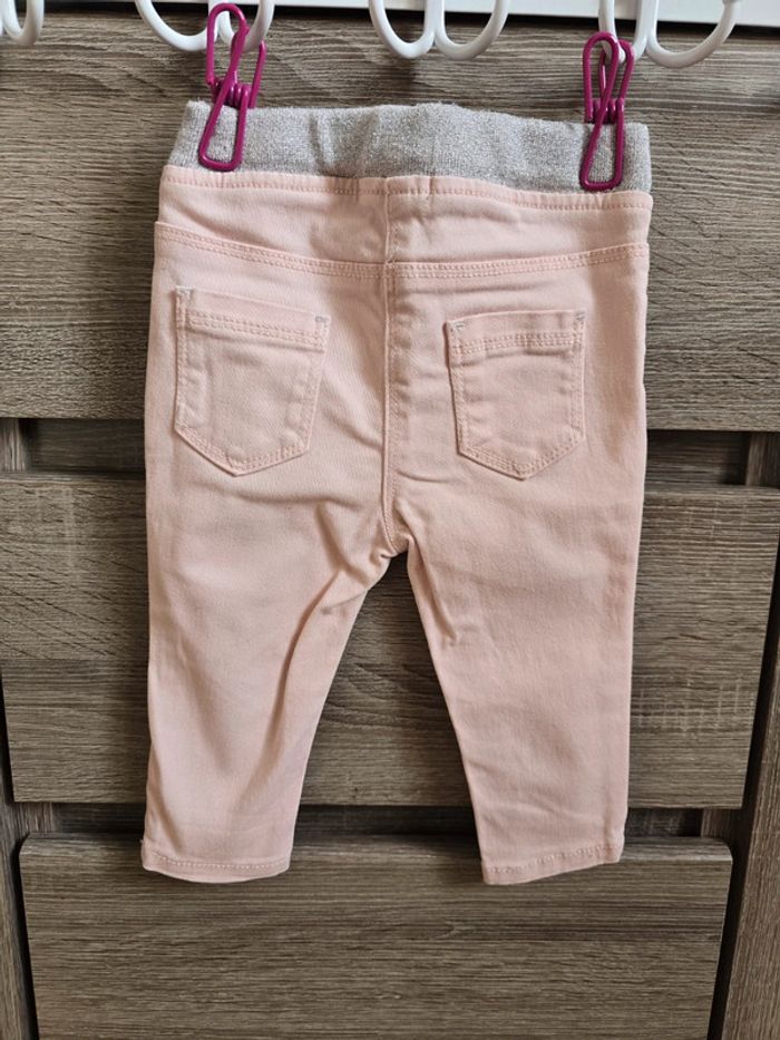 Vêtement Bébé Fille - Lot de 3 pantalons Jeans - Gémo - 9 mois - photo numéro 4