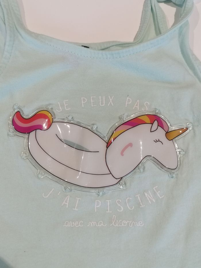 Débardeur licorne 🦄 T 4 ans - photo numéro 2