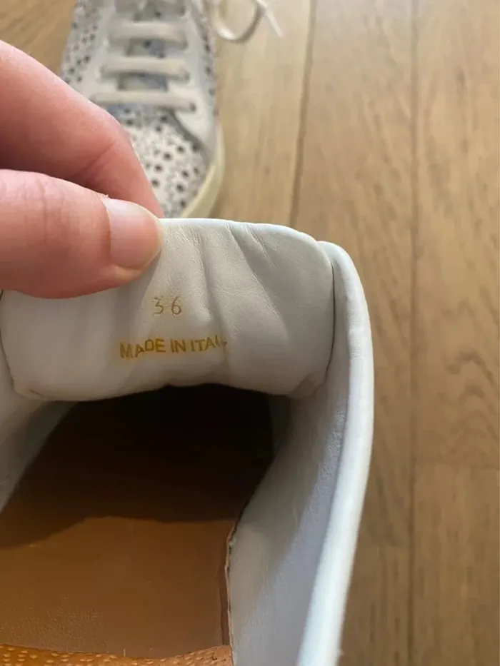 Baskets Laser Cut Sneakers blanches Alaïa taille 36 - photo numéro 13