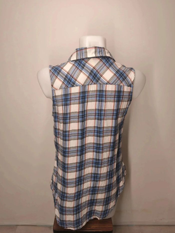 Chemise sans manche Girl Krazy Femme Taille M Carreaux - photo numéro 2