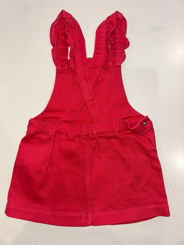 Robe salopette + t-shirt manches longues 9 mois - photo numéro 4