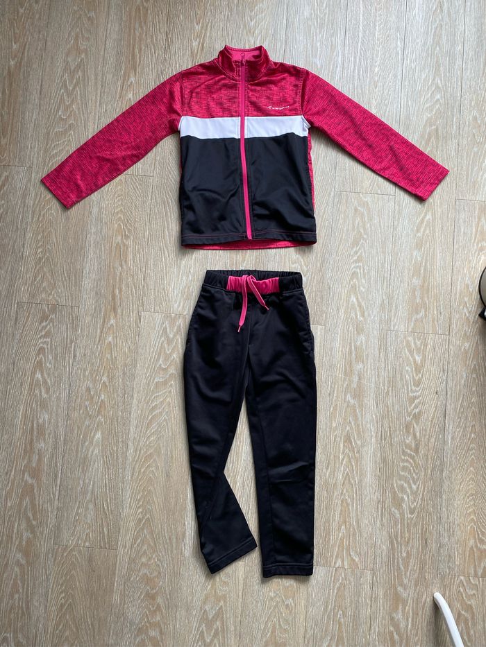 Ensemble Survêtement Fille 2 Pièces - Haut Côtelé + Pantalon évasé - Taille 3-14 Ans - Coton, Style Décontracté été