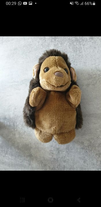 Peluche marionnettes hérisson