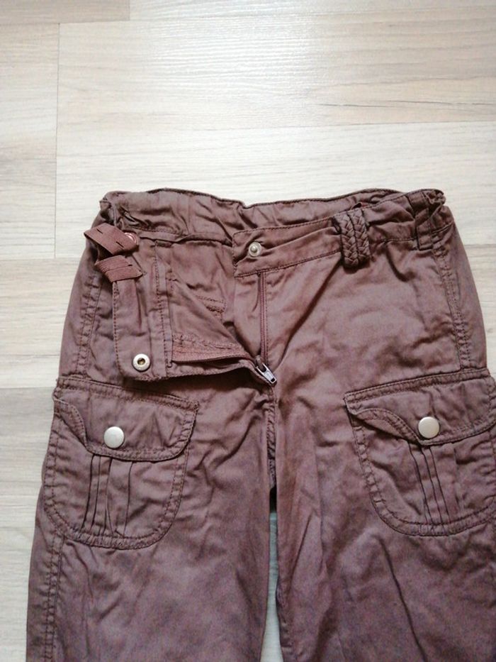Lot 2 pantacourts coton ceinture réglable - photo numéro 3