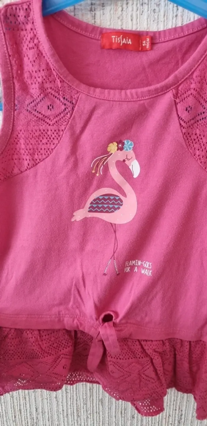Tunique rose taille 5 ans tissaia - photo numéro 4