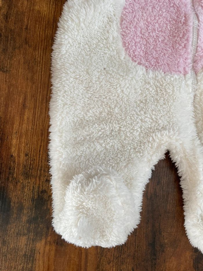 Combinaison pilote tout doux capuche tête d’ours à couronne - photo numéro 3