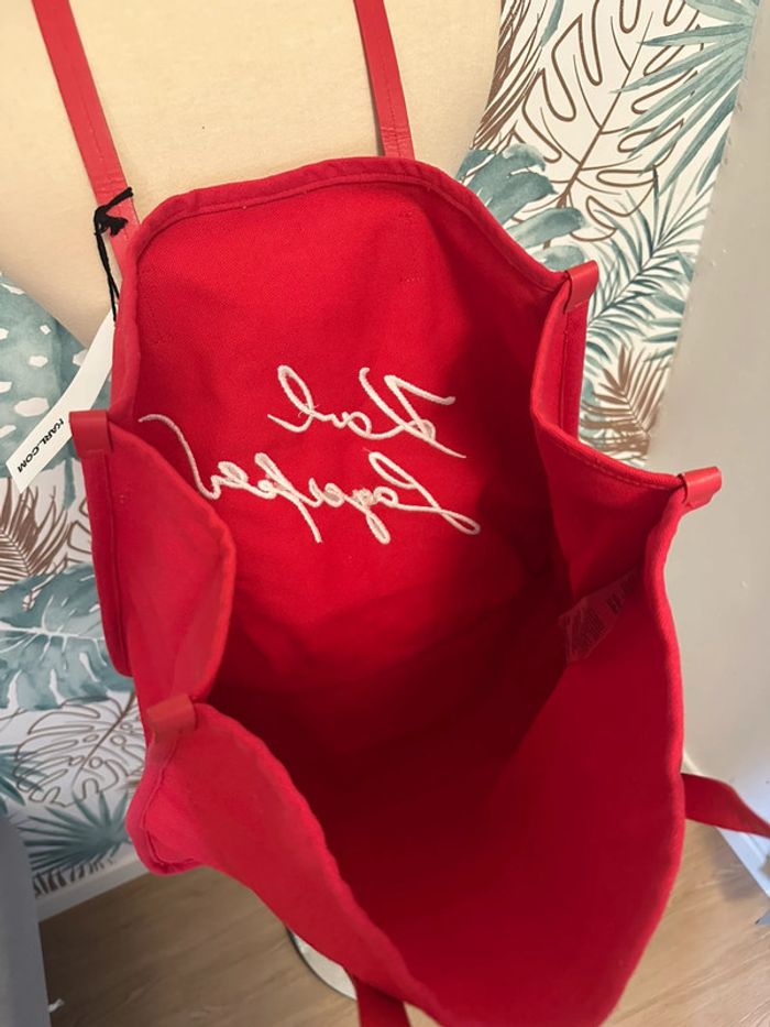 Sac tote bag Karl Lagerfeld rouge neuf - photo numéro 5