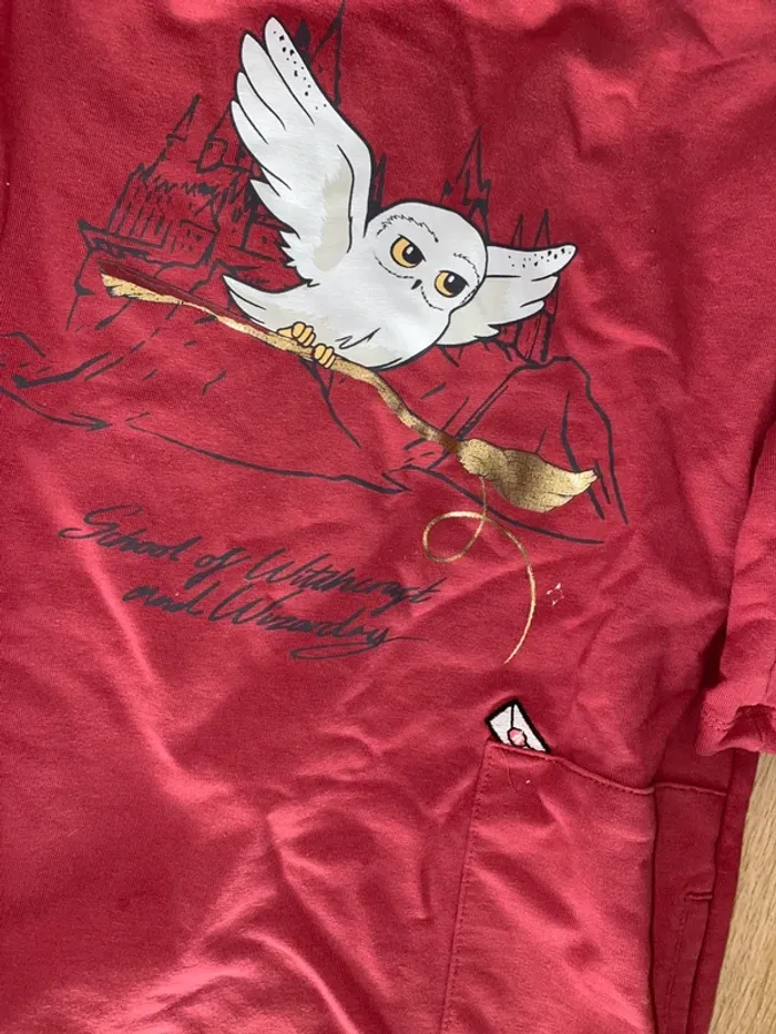 Pull robe tunique Harry Potter hedwige 6 ans fille - photo numéro 4