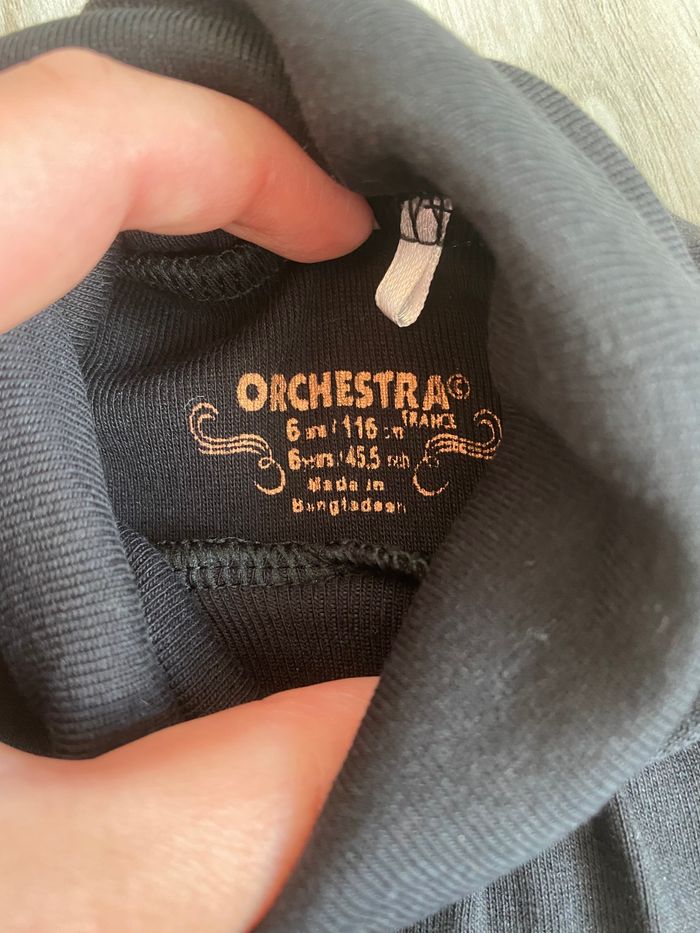 Sous pull noir orchestra 6 ans - photo numéro 7