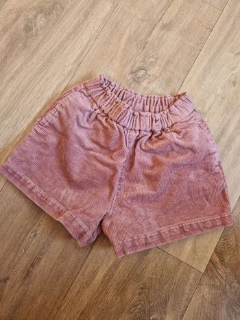Short velour rose 4 ans tao