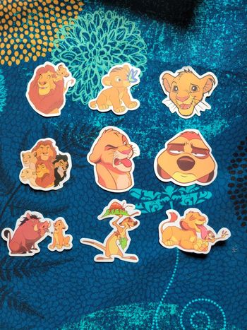 Autocollants rois lion