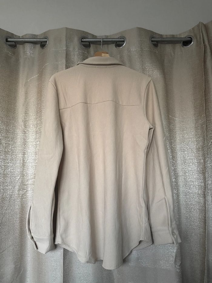 Chemise Uniplay homme – beige côtelée – Taille M – Neuve - photo numéro 8