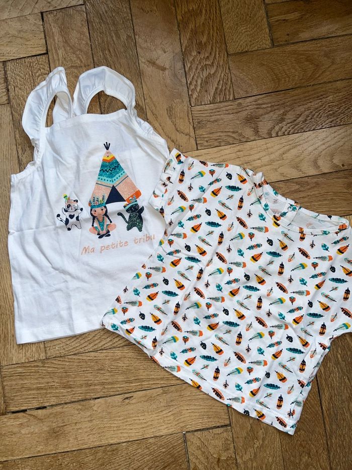 Lot de 2 tee-shirts 24 mois