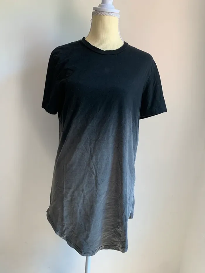 T-shirt dégradé noir/gris John H – Taille L