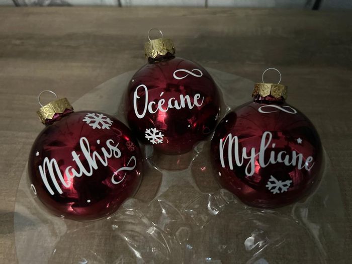 Boule de noel personnalise - photo numéro 2