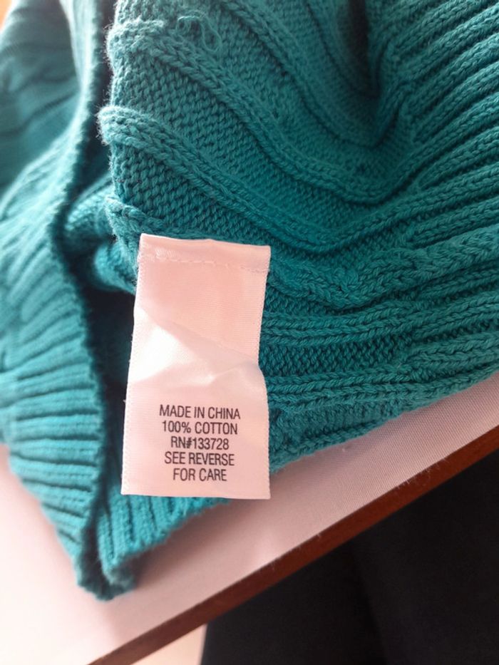Petit pull coton torsadé croft&Barrow taille l ou Xl - photo numéro 4