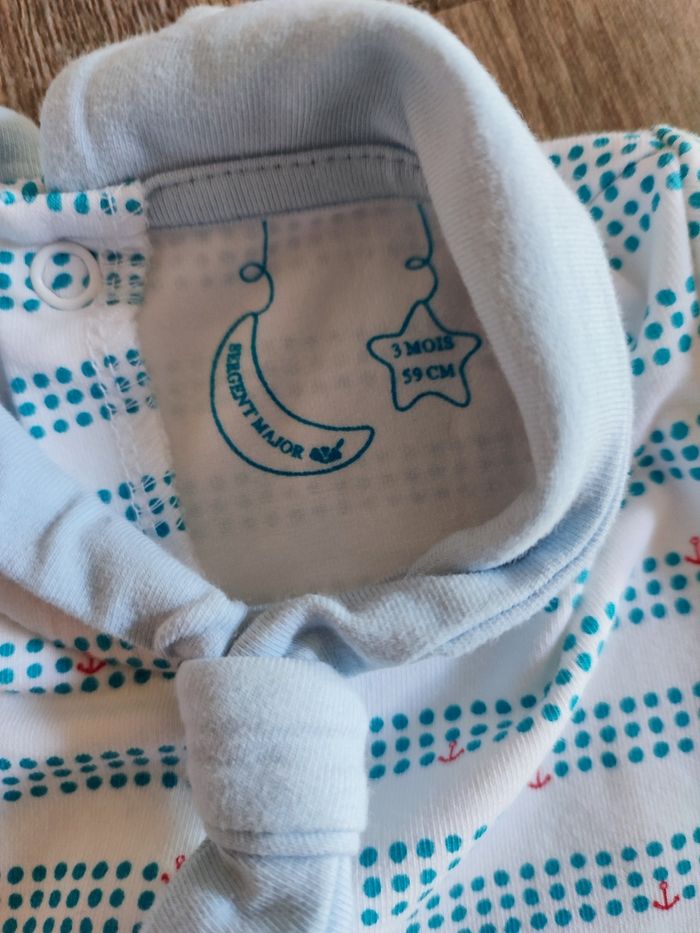 Pyjama léger sergent major neuf 3 mois - photo numéro 2