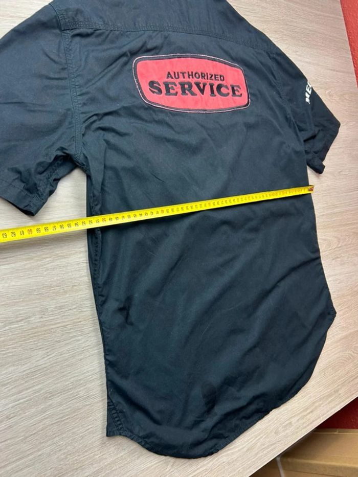 Chemise noire Replay style mécanicien patchs “Authorized Service” vintage - photo numéro 11