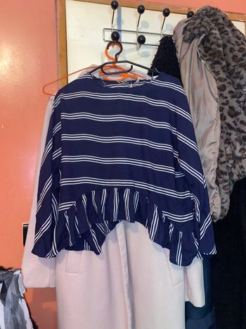 Blouse zara bleu marine