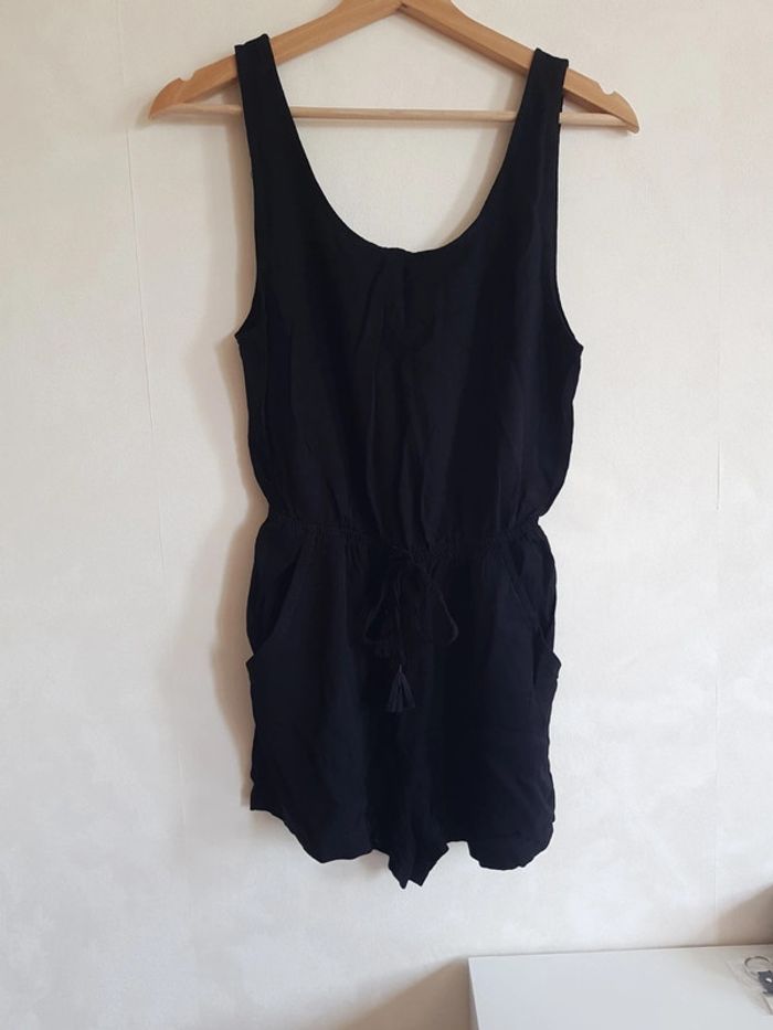 Combishort noire avec dos ouvert