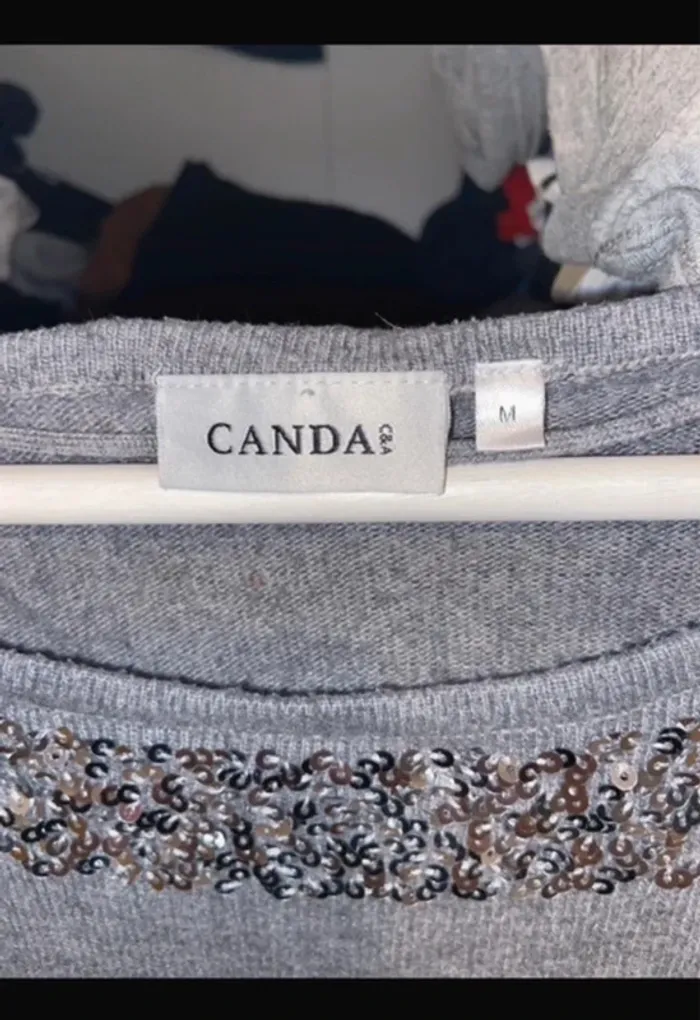 Pull fin gris - photo numéro 2