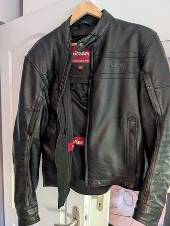 Blouson de moto cuir Indian Beckman M (L français)