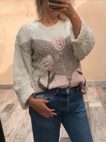 Pull à fleurs vintage TU
