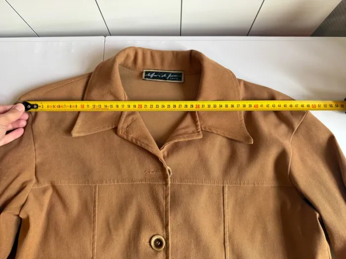 Veste légère en très bon état marron / camel taille 46-48 chiffons de femme - photo numéro 10