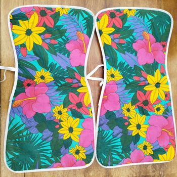 2 coussins de chaise jardin vintage