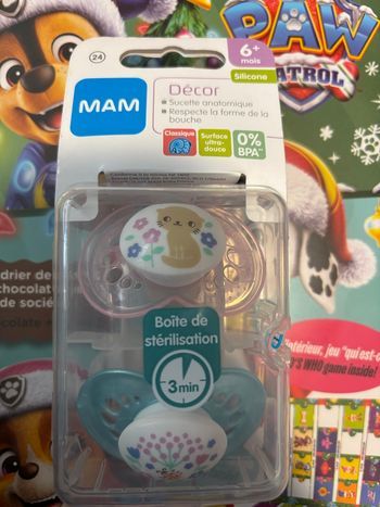 Sucette mam neuve 6+