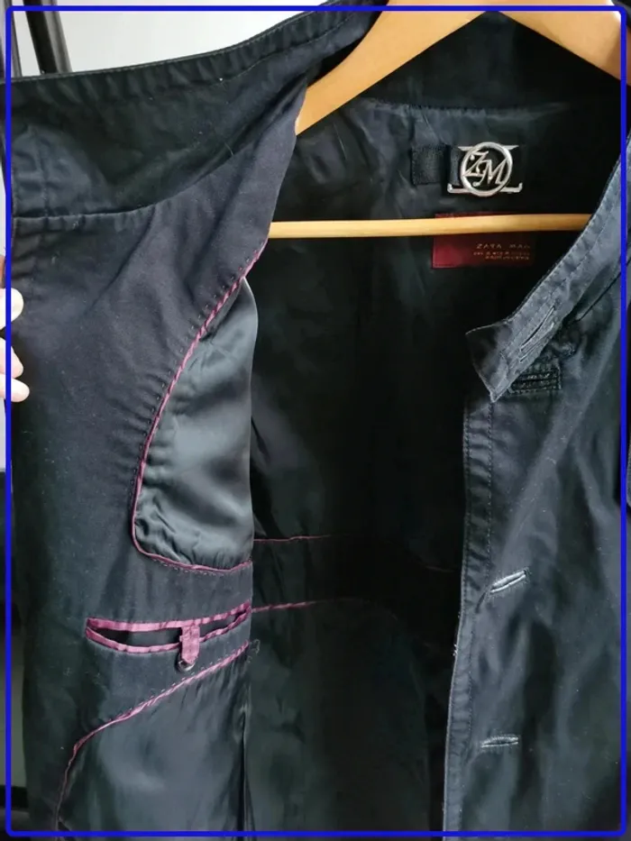 Trench noir homme - photo numéro 3