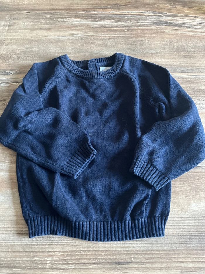 Pull bleu marine Mango