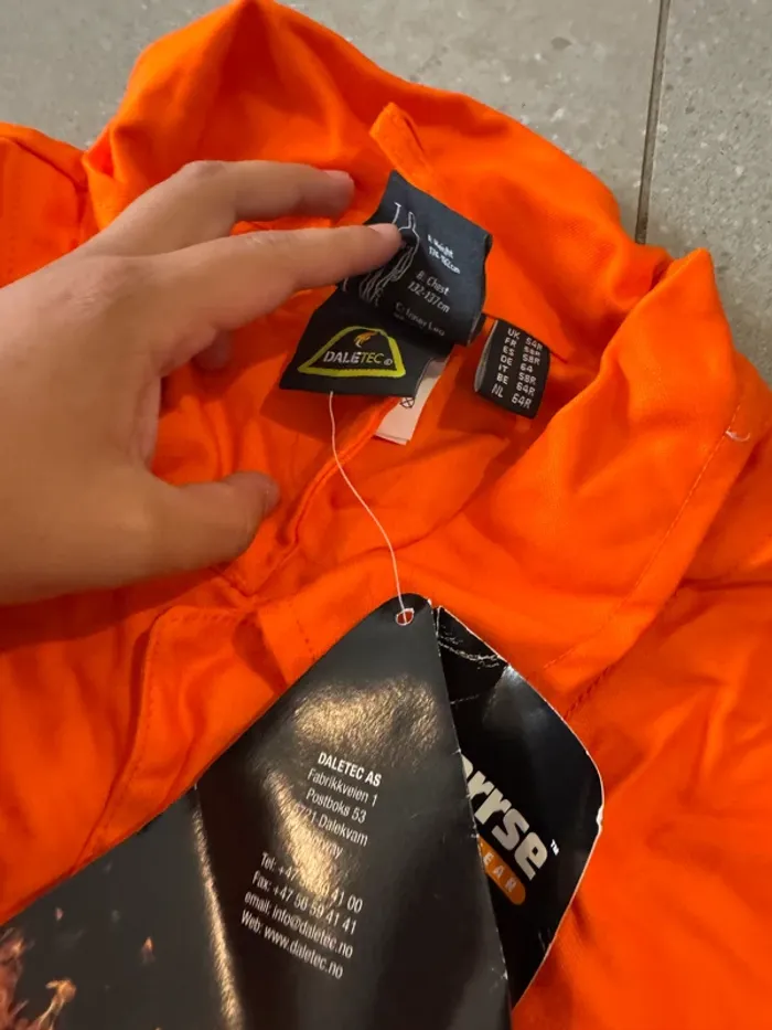 Combinaison orange traverse taille 58R Daletec, - photo numéro 5