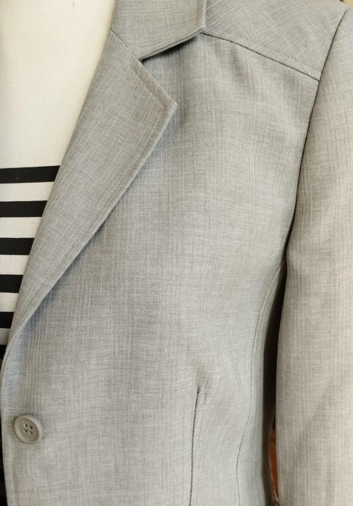 Tailleur jupe gris Etam 40 - photo numéro 8