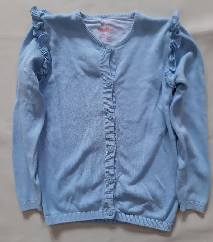 gilet en coton bleu clair fille - lupilu - 3 ans - photo numéro 2