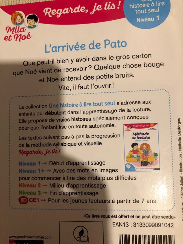 Livre Mila et Noé pour apprendre à lire - photo numéro 3