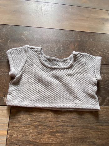 Pull style boléro vertbaudet 3 ans gris