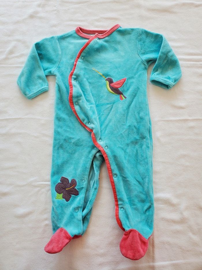 Pyjama "Les chatounets" 1 pièce 6mois - photo numéro 2