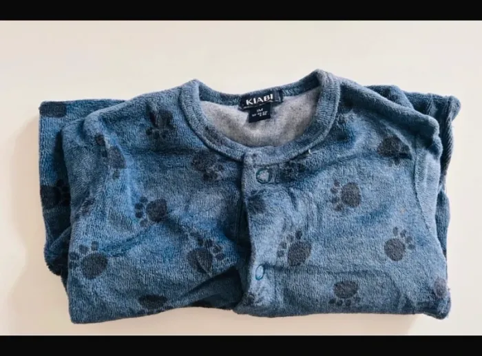 Pyjama velours marine - photo numéro 2