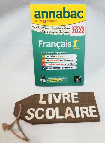 livre  📙  annabac  2022 français  1ère générale