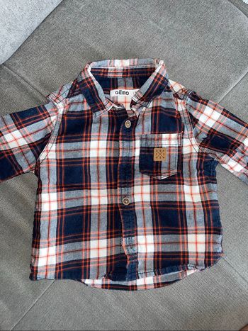 Chemise à carreaux 3 mois