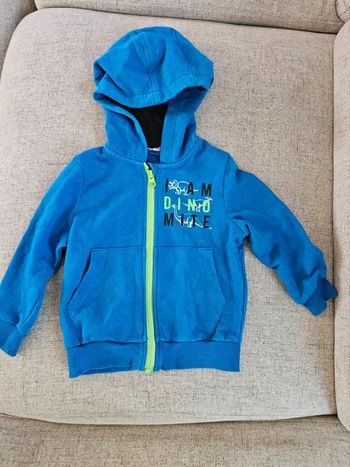 Veste zip 12 24 mois 86 92 cm
