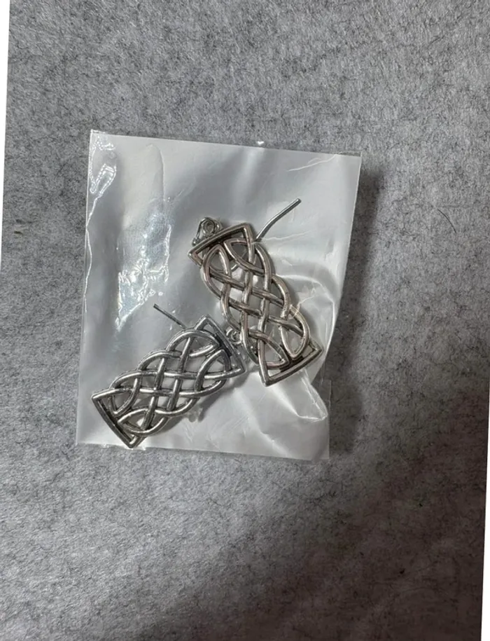 Lot de 5 paires de boucles d’oreilles argentées - photo numéro 6