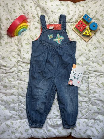 salopette en jean bleu 12/18 mois H&M