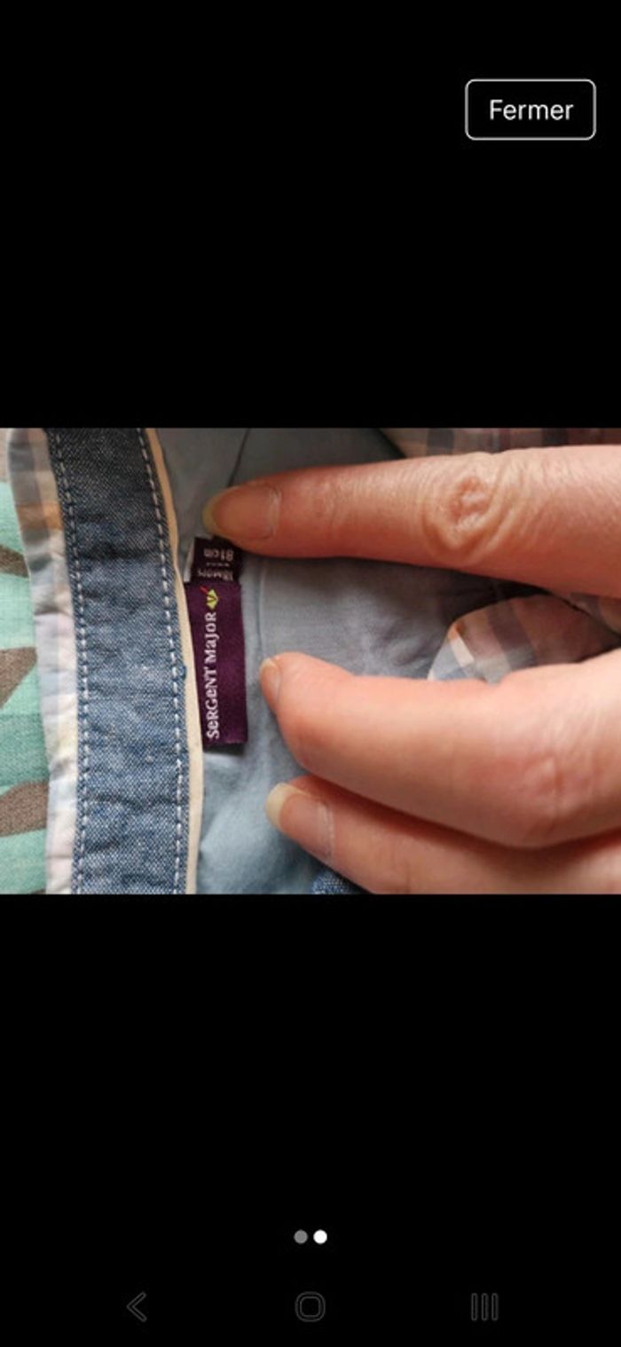Chemise Sergent Major 18 mois - photo numéro 2
